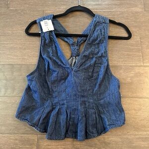 NWT Free People denim top